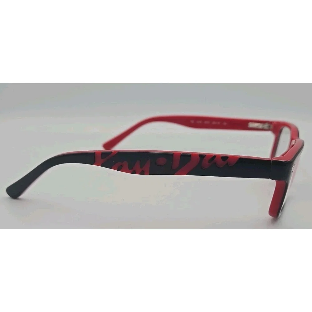 Ray Ban RB 1535 3573 48-16-130 Black/Red Plastic Full‎ Rim Eyeglasses KIDS